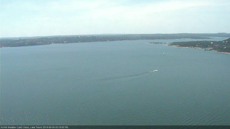 Lake Travis webcam, August 9, 2019 2:20 PM CT