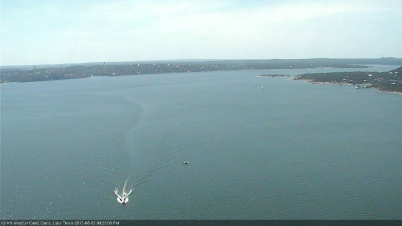 Lake Travis webcam, August 9, 2019 2:25 PM CT