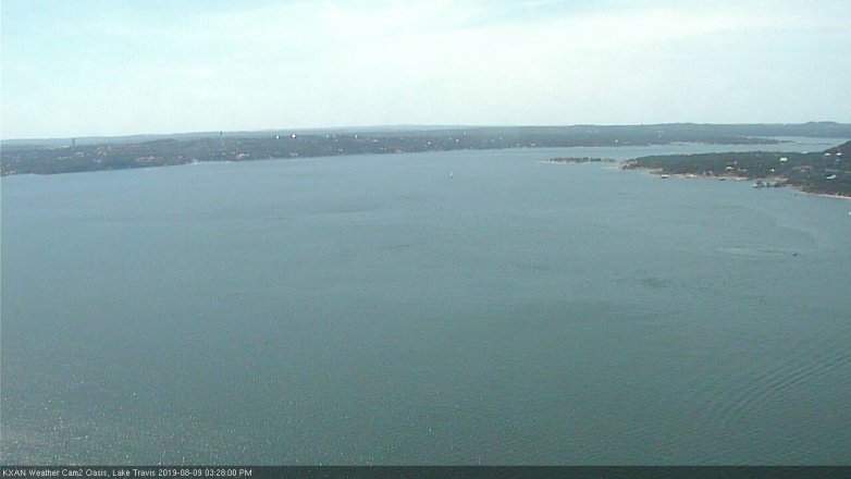 Lake Travis webcam, August 9, 2019 2:30 PM CT