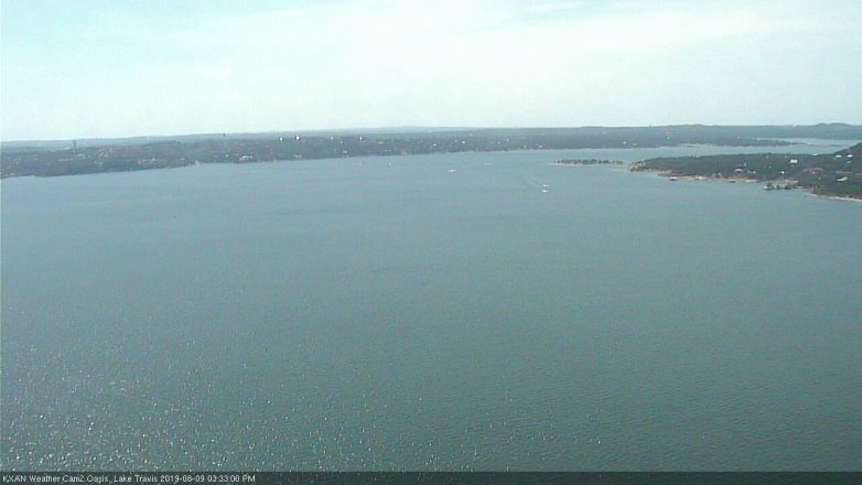 Lake Travis webcam, August 9, 2019 2:35 PM CT