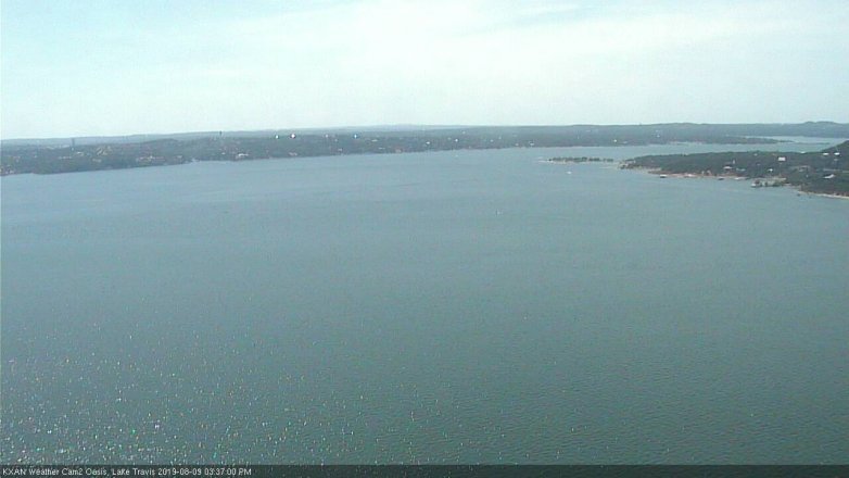 Lake Travis webcam, August 9, 2019 2:40 PM CT