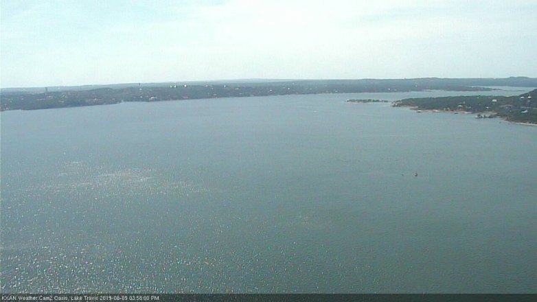 Lake Travis webcam, August 9, 2019 3:00 PM CT