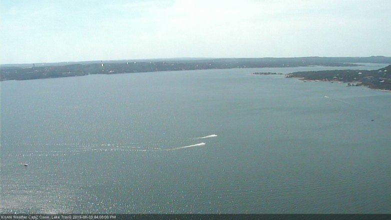 Lake Travis webcam, August 9, 2019 3:10 PM CT