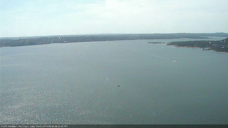 Lake Travis webcam, August 9, 2019 3:25 PM CT