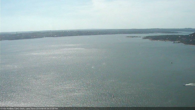 Lake Travis webcam, August 9, 2019 3:40 PM CT