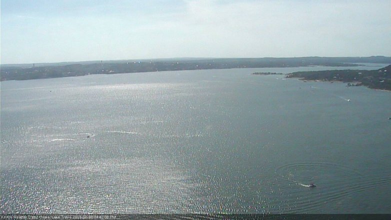 Lake Travis webcam, August 9, 2019 3:45 PM CT