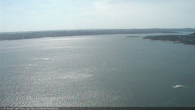 Lake Travis webcam, August 9, 2019 3:50 PM CT