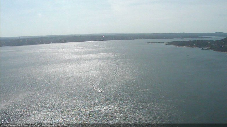 Lake Travis webcam, August 9, 2019 4:00 PM CT