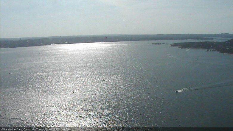 Lake Travis webcam, August 9, 2019 4:25 PM CT