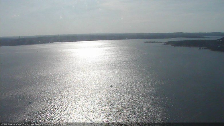Lake Travis webcam, August 9, 2019 4:45 PM CT