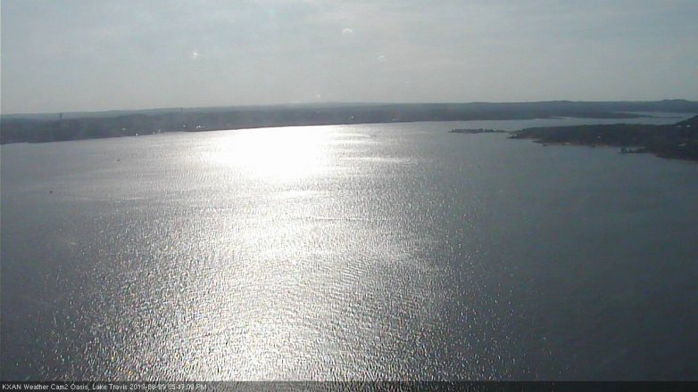 Lake Travis webcam, August 9, 2019 4:50 PM CT