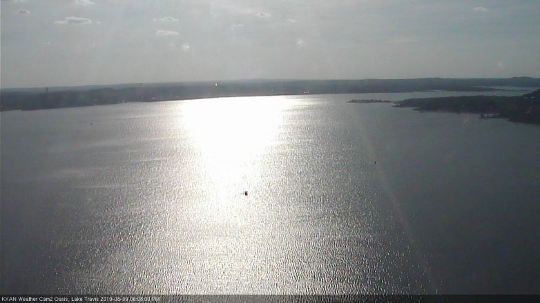 Lake Travis webcam, August 9, 2019 5:10 PM CT