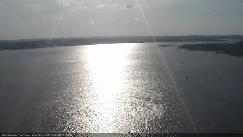 Lake Travis webcam, August 9, 2019 5:20 PM CT