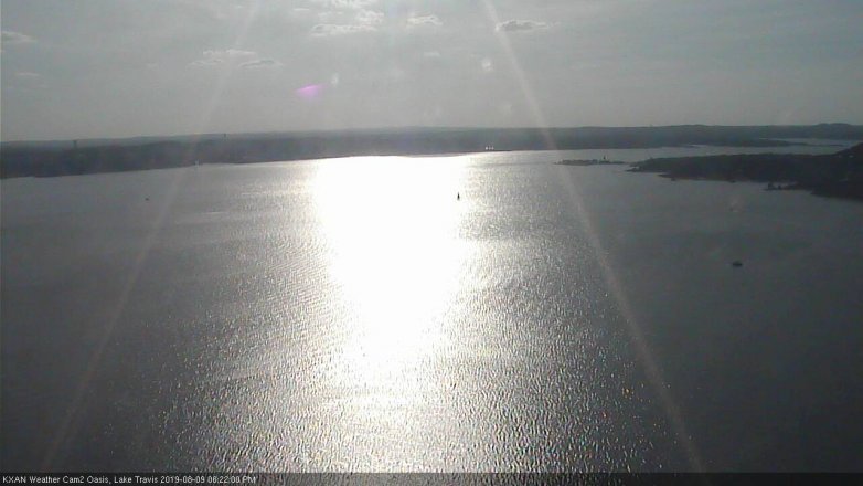 Lake Travis webcam, August 9, 2019 5:25 PM CT