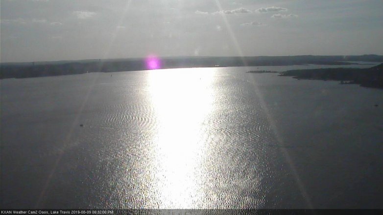 Lake Travis webcam, August 9, 2019 5:35 PM CT