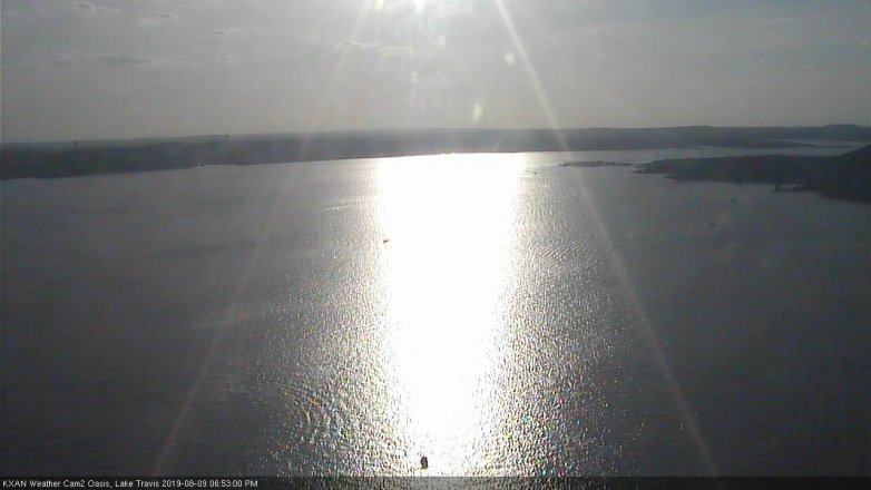 Lake Travis webcam, August 9, 2019 5:55 PM CT