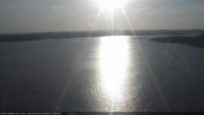 Lake Travis webcam, August 9, 2019 6:20 PM CT