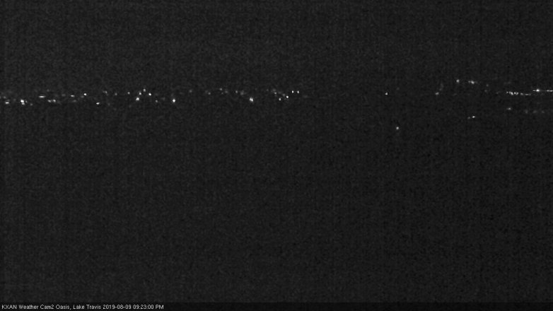 Lake Travis webcam, August 9, 2019 8:25 PM CT