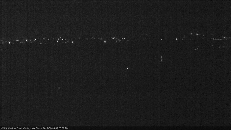 Lake Travis webcam, August 9, 2019 8:30 PM CT