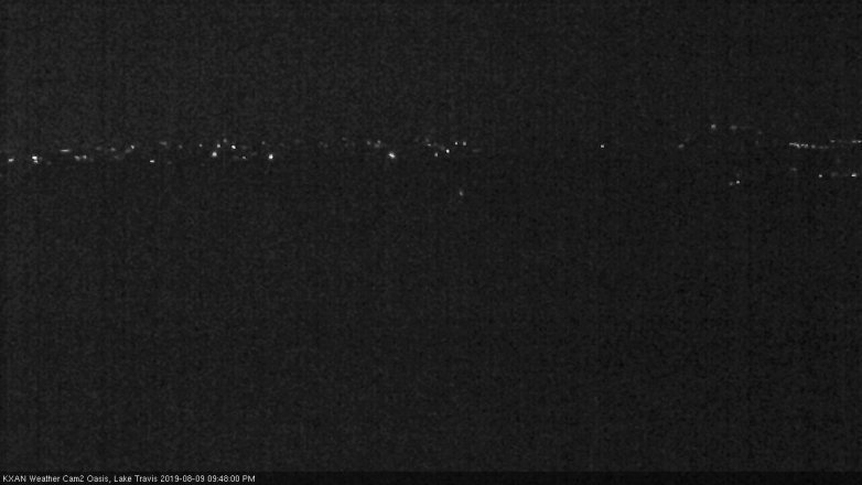 Lake Travis webcam, August 9, 2019 8:50 PM CT