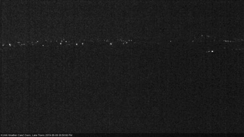 Lake Travis webcam, August 9, 2019 9:00 PM CT