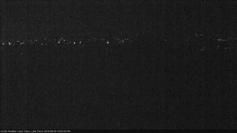 Lake Travis webcam, August 9, 2019 9:05 PM CT