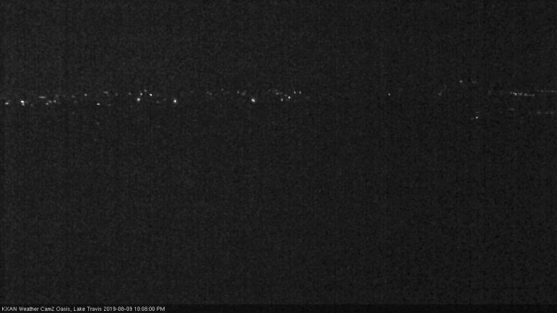 Lake Travis webcam, August 9, 2019 9:10 PM CT