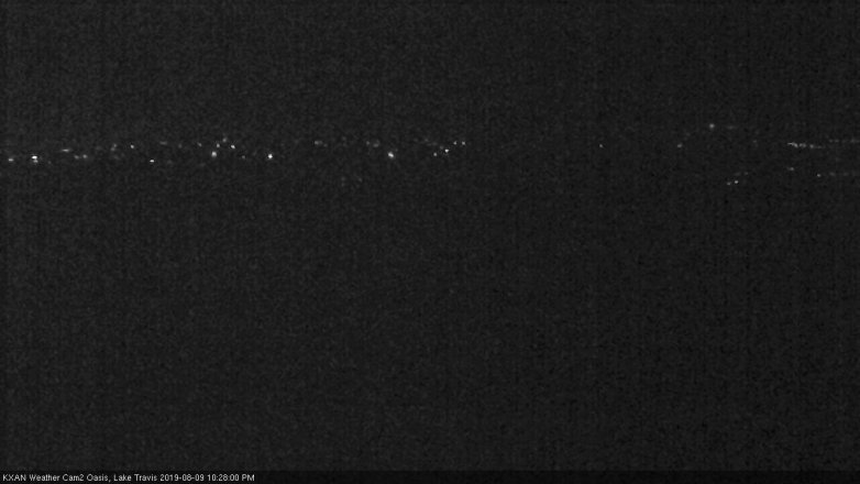 Lake Travis webcam, August 9, 2019 9:30 PM CT