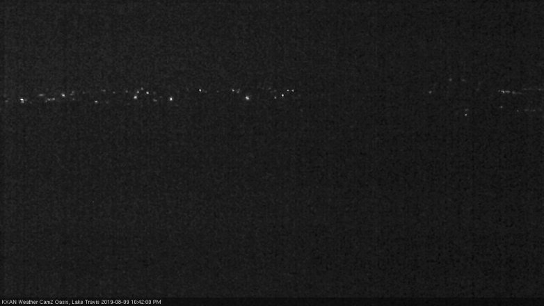 Lake Travis webcam, August 9, 2019 9:45 PM CT