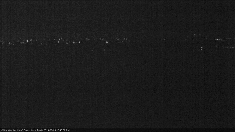 Lake Travis webcam, August 9, 2019 9:50 PM CT