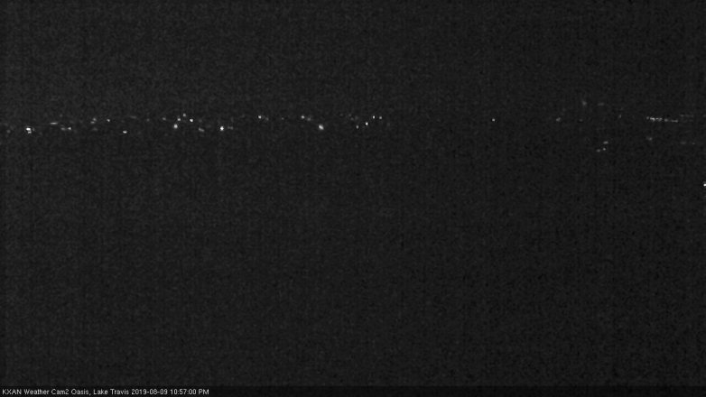 Lake Travis webcam, August 9, 2019 10:00 PM CT