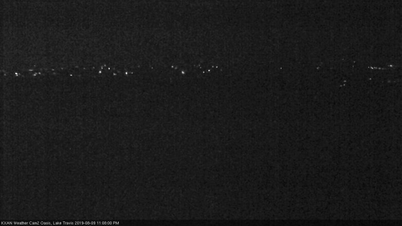 Lake Travis webcam, August 9, 2019 10:10 PM CT