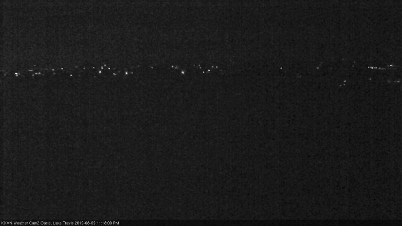 Lake Travis webcam, August 9, 2019 10:20 PM CT