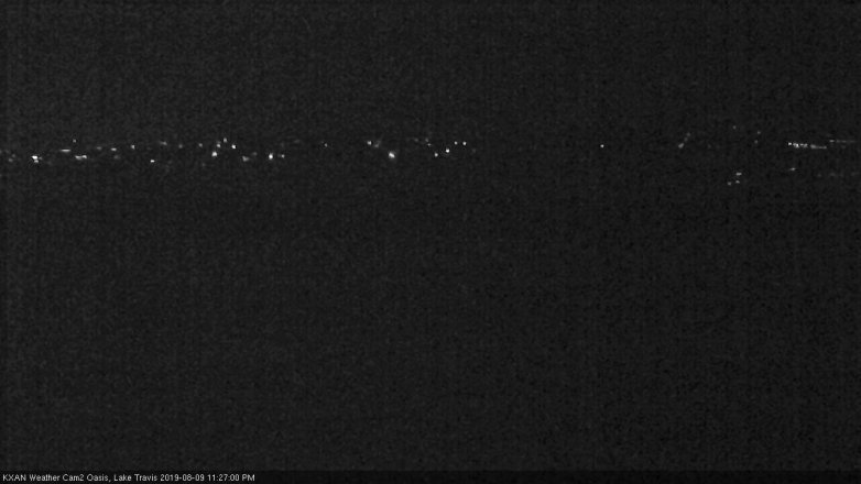 Lake Travis webcam, August 9, 2019 10:30 PM CT
