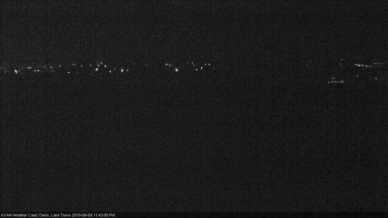 Lake Travis webcam, August 9, 2019 10:45 PM CT