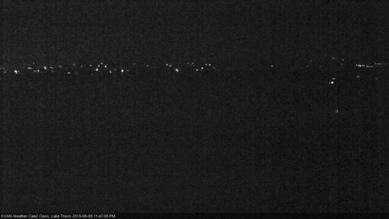 Lake Travis webcam, August 9, 2019 10:50 PM CT