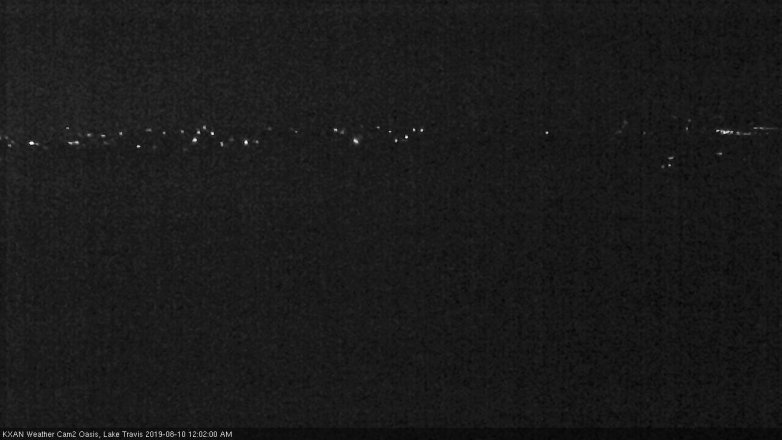 Lake Travis webcam, August 9, 2019 11:05 PM CT