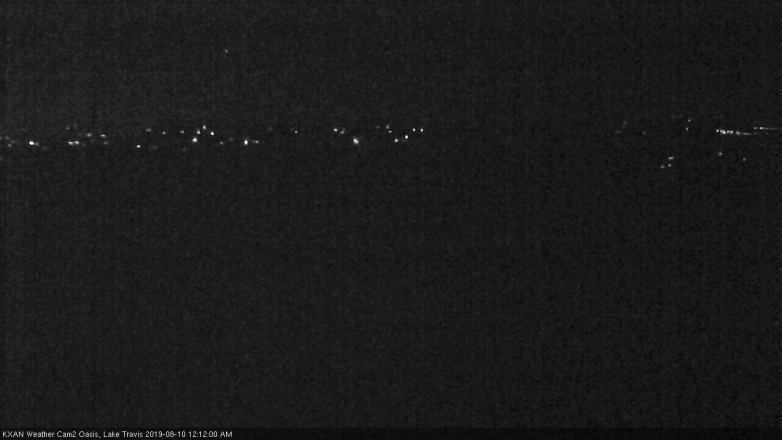 Lake Travis webcam, August 9, 2019 11:15 PM CT