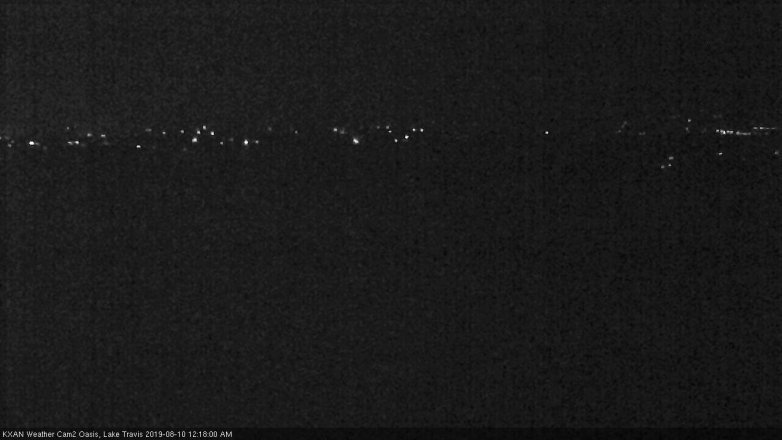 Lake Travis webcam, August 9, 2019 11:20 PM CT