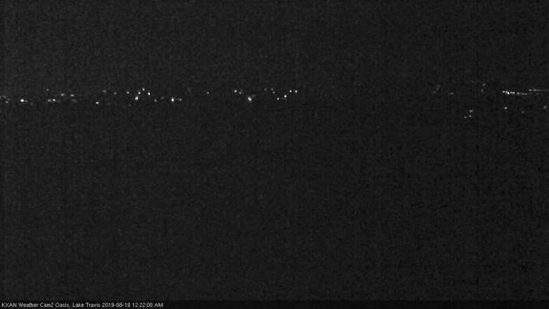 Lake Travis webcam, August 9, 2019 11:25 PM CT