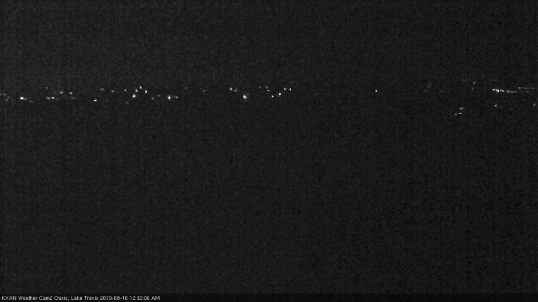 Lake Travis webcam, August 9, 2019 11:35 PM CT