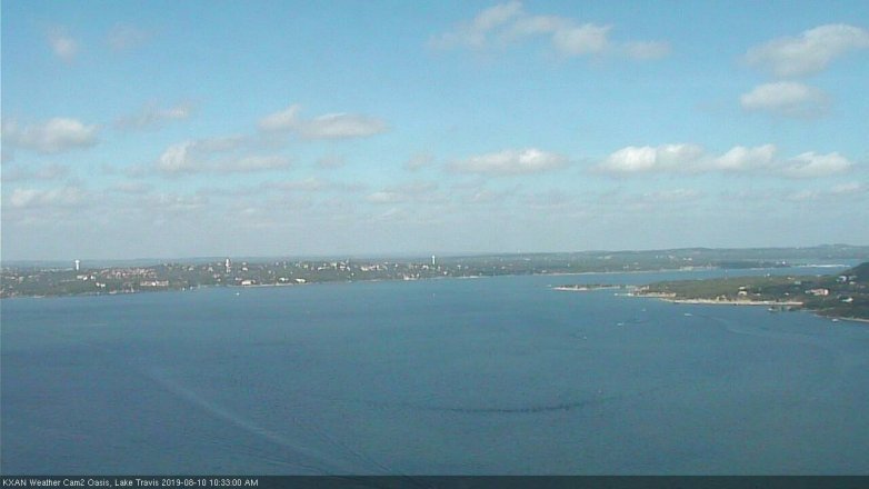 Lake Travis webcam, August 10, 2019 9:35 AM CT