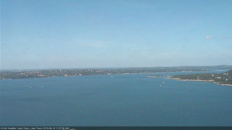 Lake Travis webcam, August 10, 2019 11:00 AM CT