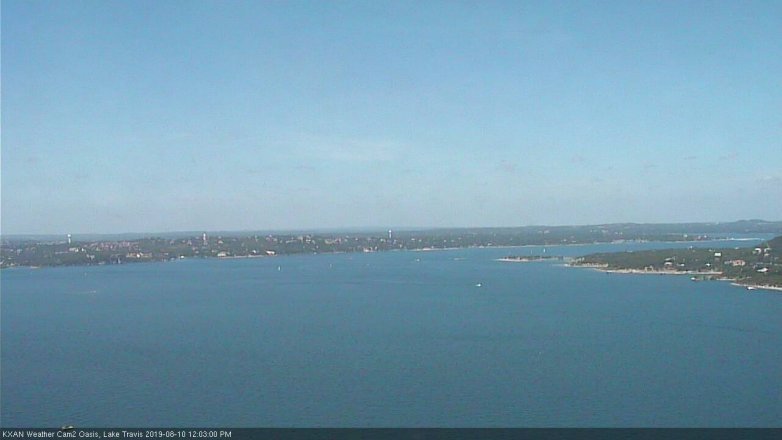 Lake Travis webcam, August 10, 2019 11:05 AM CT