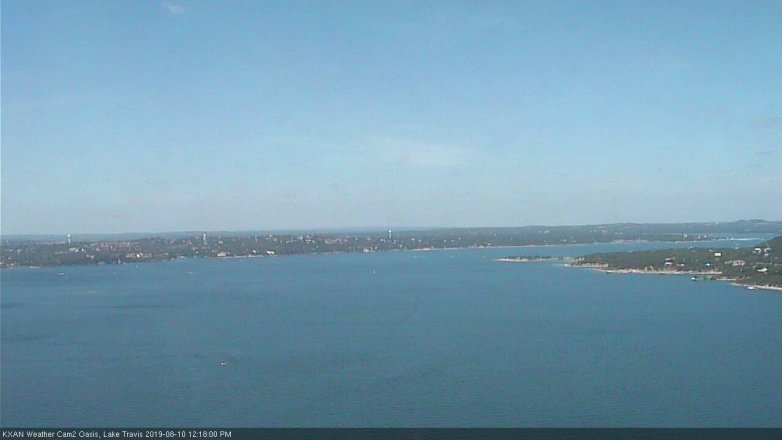 Lake Travis webcam, August 10, 2019 11:20 AM CT