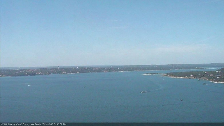 Lake Travis webcam, August 10, 2019 12:15 PM CT