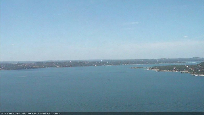 Lake Travis webcam, August 10, 2019 12:30 PM CT