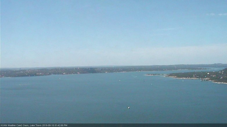 Lake Travis webcam, August 10, 2019 12:45 PM CT