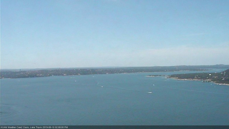 Lake Travis webcam, August 10, 2019 1:10 PM CT
