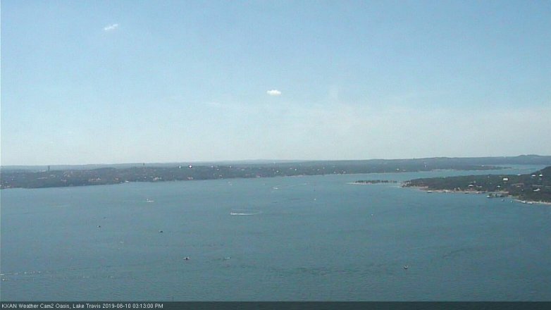 Lake Travis webcam, August 10, 2019 2:15 PM CT